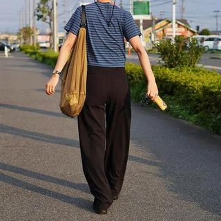 Black wide-leg pants