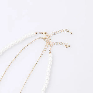 Pearl Heart Layered Necklace