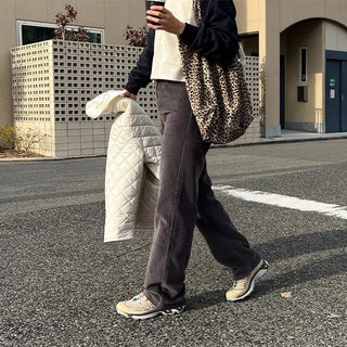 Straight corduroy pants