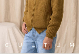 [CULTUM] Wool Stand Collar Double Zip Cardigan