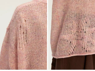 [Monterest] Mohair Blend Openwork Starfish Sweater
