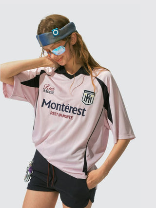 [Monterest] Outdoor Sports Print Polo Jersey Tee