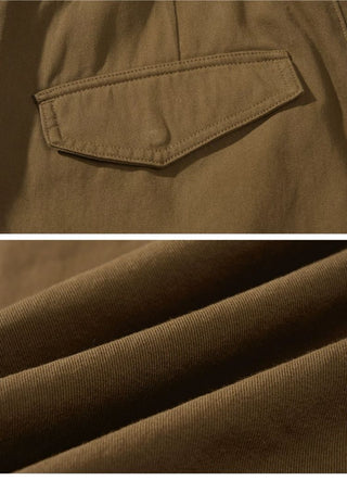 [Monterest] Grid Cotton Drawstring Paratrooper Pants