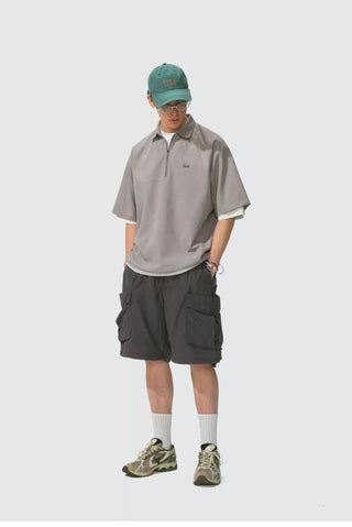[Monterest] Quick-Dry Half-Zip Polo Shirt