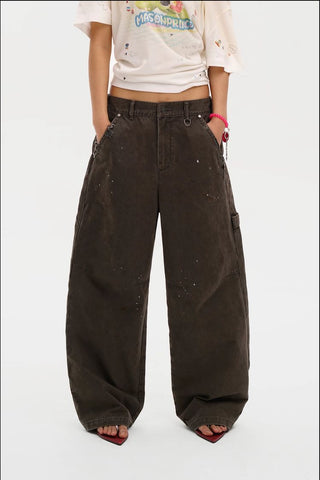 [MASONPRINCE] Paint Splatter Work Pants