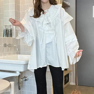 Frilled blouse