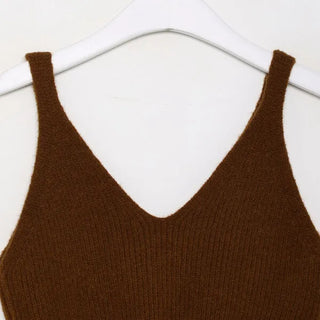 Knit cropped bustier