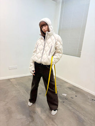 [NeverSeez] Corduroy Wide Leg Casual Pants