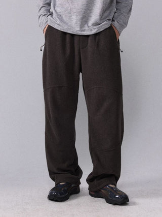 [Monterest] Fleece Wide Leg Drawstring Pants