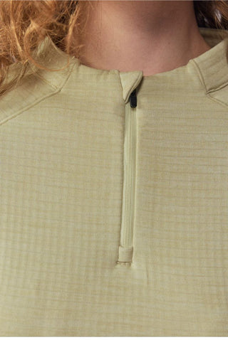 [Monterest] Fleece-Lined Half-Zip Long Sleeve Tee