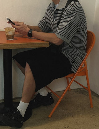 Field Stripe Short Sleeve Polo Shirt (4 colors)