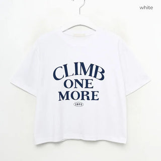 Lettering Crop T-Shirt