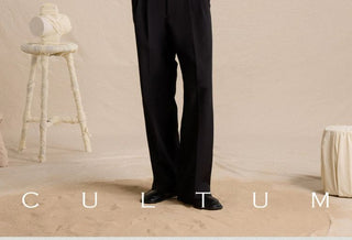 [CULTUM] Relaxed Fit Cotton Knit Polo Sweater