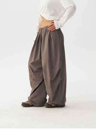 [Monterest] Quick-Dry Burnout Wide Leg Pants