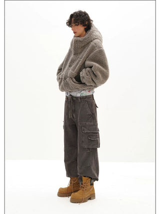 MASONPRINCE Fleece Short Hooded Jacket