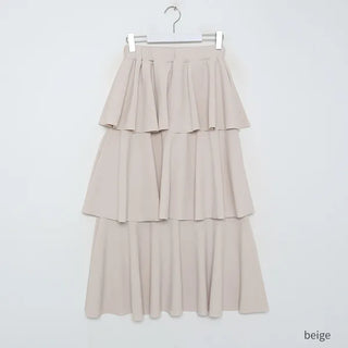 3-tiered long canter skirt
