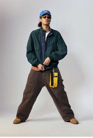 [Monterest] Water-Resistant Stand Collar Work Jacket