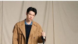 [CULTUM] Faux Suede Trench Coat