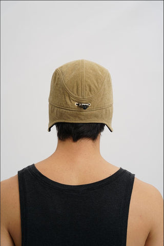 [MASONPRINCE] Fleece Worker Hat with Ear Flaps