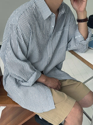 Norton Oversized Cool Stripe Shirt