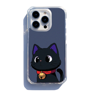 1980's Cat (Pink white) MagSafe Super Bumper Jelly Hard Case