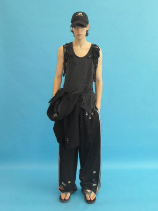 [MASONPRINCE] Washed Ribbed  Sleeveless Top