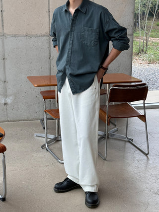 Haze Aging Fade Washed Shirt