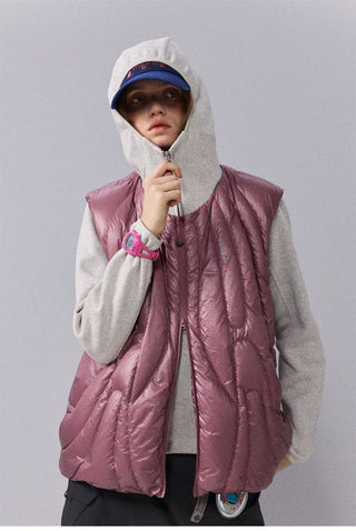 [Monterest] Irregular Quilted Down Vest