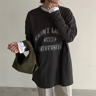 Lettering Washed T-Shirt