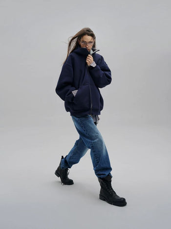 [MASONPRINCE] Dome Silhouette Air Layer Sweatsuit