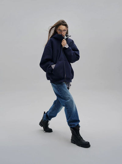 [MASONPRINCE] Dome Silhouette Air Layer Sweatsuit