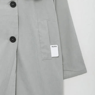 Oversized trench coat with sleeve belt