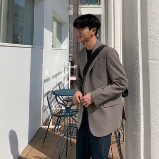 Gopeople Check Blazer.JK