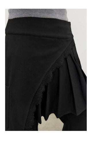 CONP Lace Pleated Skirt & Pants (Black)