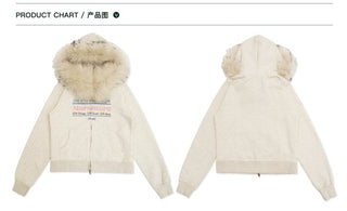 [Moromoro2] Fur Collar Hoodie & Flare Sweatpants  Set