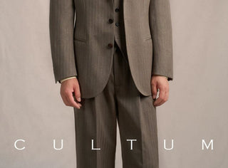[CULTUM] 1930s Wool Blend Stripe Suit Set