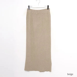 Long knit skirt