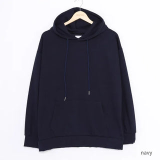 Plain hooded parka