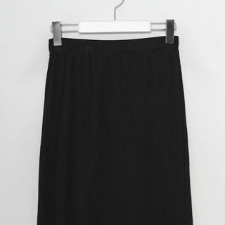 mue ribbed slit skirt