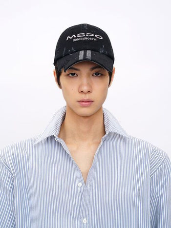 [MASONPRINCE] Distressed Logo Baseball Cap