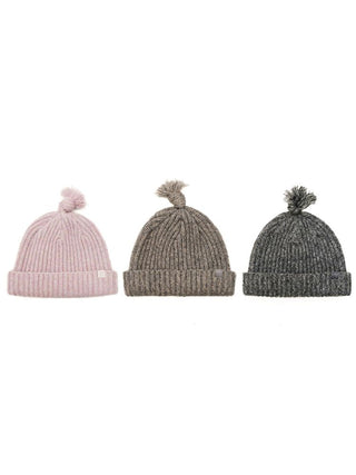[Moromoro2] Wool Blend Tassel Knot Beanie