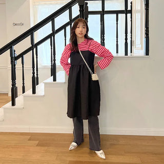 Back Point Ribbon Dress