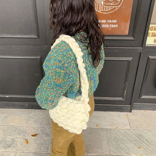 Mixed cardigan