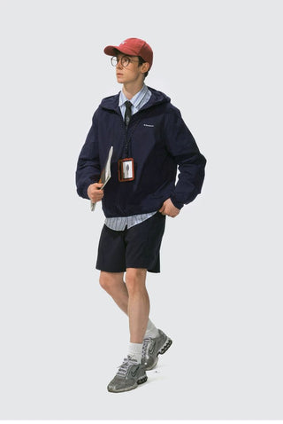 [Monterest] Packable Hooded Half-Zip Anorak