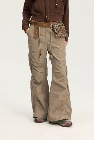 [Monterest] Washed Pleated Wide Leg Pants