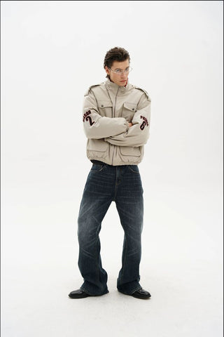 [MASONPRINCE] Reversible Padded Racing Jacket