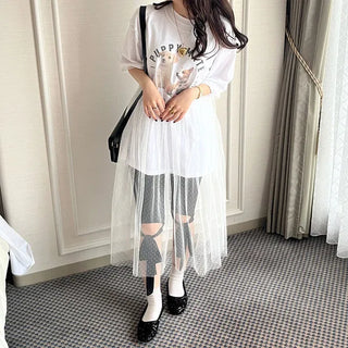 Ribbon biker shorts