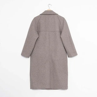 High-neck long coat