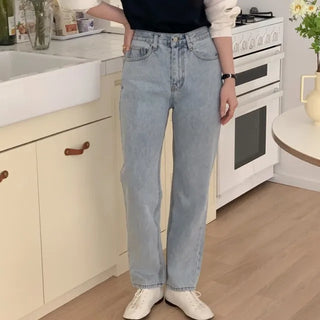 Sky High-Waisted Denim Pants
