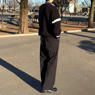 Sleeve Line Bicolor Knit